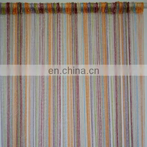 Shimmering String Curtain With Silver Yarn for Glass Doors thumbnail-3
