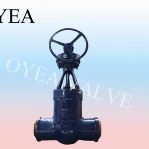 ANSI 20crmov Flange Weld High Temperature High Pressure Power Station Gear Gate Valve thumbnail-1