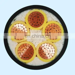 VV 4x120 0.6V/1KV Constant Section Copper Core Electrical Power Cable With PVC Insulation PVC Sheath thumbnail-2