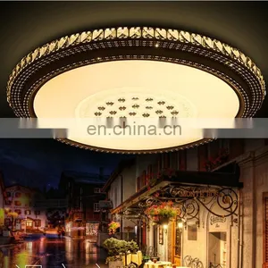 Modern Luxury Crystal Ceiling Light Dining Room 2 Colors Changed LED Ceiling Lamp thumbnail-2