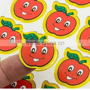 New Hot Custom Printing Removable Kids Rewards Stickers,phrase Stickers,smile Round Face Stickers thumbnail-2