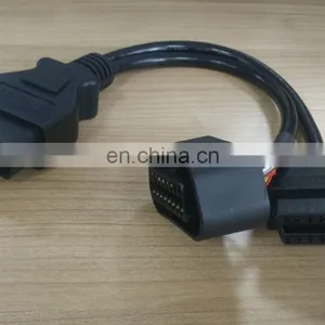 OBD2 Male to 2Female Adapter Splitter Extension Cable OBD II for All Cars 20cm 1ft thumbnail-2