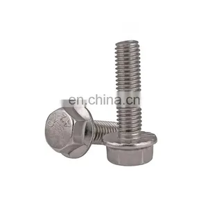 DIN 6921 10mm Bolts Grade 8.8 Zinc Coated Stainless Steel Serrated Flange Bolt Iso4162/ Din6921/en1665 Hex Flange Screws thumbnail-5