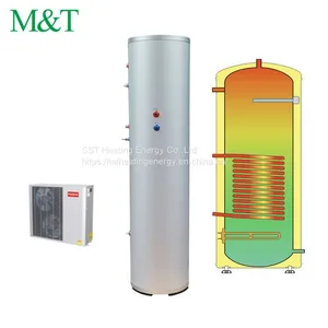 SST 950L SUS 304/316/ Stainless Steel Duplex Big Heat Pump Hot Water Heater Tank Supply for Family, Villa, Apartment Etc thumbnail-1
