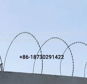Unclipped Razor Ribbon Wire Razor Concertina Wire Coil Security Barrier thumbnail-5