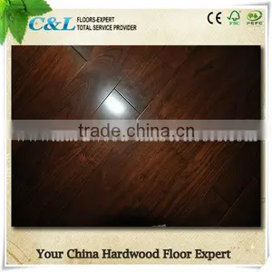 Smooth T&G Black American Walnut Solid Wooden Flooring thumbnail-1