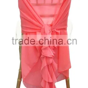 Wedding Chair Cover and Chiffon Sash thumbnail-1