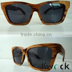 Italy Wooden Frame Sunglasses, Zebra Wood Sunglasses With FDA Approval thumbnail-1