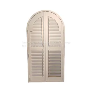 Interior Decoration Windows Modern Design Plantation Shutters PVC Louver Window For Apartment thumbnail-4