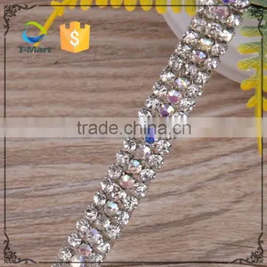 Export Usa Wholesale Chain With Crystals Rhinestone Mesh Roll thumbnail-2