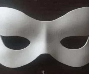 DIY Party Carnival Mask Blank White Molded Pulp Paper Cardboard Masks Biodegradable Paper Mache Eye Mask thumbnail-5
