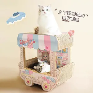 MeowLove Hot Sales Scratcher Cat Play Toy Corrugated Cardboard Cat Scratcher Cat Cardboard thumbnail-1