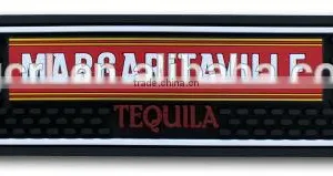 Personalized Advertising Log Soft Pvc Bar Counter Mat Drip Black Pad thumbnail-5
