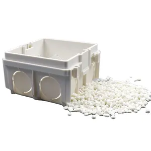 Plastic Boxes Conduit Fitting PVC Electrical Junction Switch Box for Electrical Wiring Box Granulated PVC Pellets Price thumbnail-2