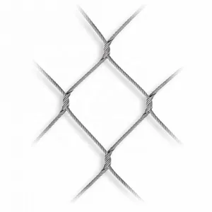 SS 304 SS316 Zoo Cable Mesh Animal Enclosure Mesh / Monkey Enclosure Mesh Stainless Wire Rope Mesh Factory Customized Production thumbnail-1