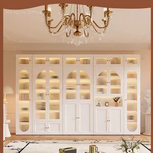 Hengna Glass Display Cabinet With Doors GDB-02 | For Jewelry, Perfume & Collectibles | Multi-Color Options | Wholesale Supplier thumbnail-1