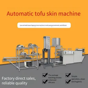 Stainless Steel Automatic Brain-stirring Tofu Skin Machine With Adjustable Thickness, Fully Automatic Tofu Skin Machine thumbnail-1
