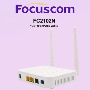 WiFi 4 GPONU ONU 1GE+1FE+VoIP+WiFi4 GPON/EPON ONU | FTTX CPE With 300Mbps WiFi & VoIP XPON ONT WIFI 4 FC2102N thumbnail-2