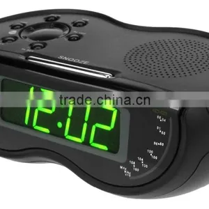 Stylish Stream Designed Table Desktop Alarm Clock Radio thumbnail-2