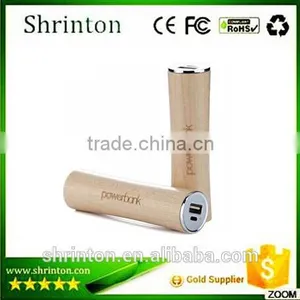 Wooden Tube Universal Portable Power Bank 2600mah thumbnail-2