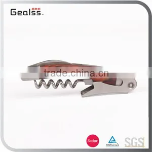 High Class Promotional Wine Bottle Opener Corkscrew With Wooden Handle thumbnail-1