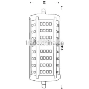 30W LED R7S Lamp With SMD2835 Chip Made in China thumbnail-2