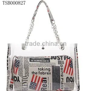 Hot Sale Fashion Transparent Beach Bag thumbnail-1