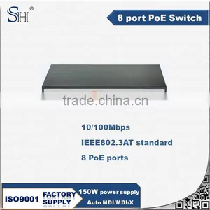 1.5KG 8 Port 10/100Mbps Intelligent Poe Ends Pan thumbnail-4