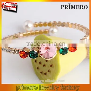 Women Jewelry 18K Rose Gold Austrian Crystal CZ Diamond Bracelets & Bangles thumbnail-1