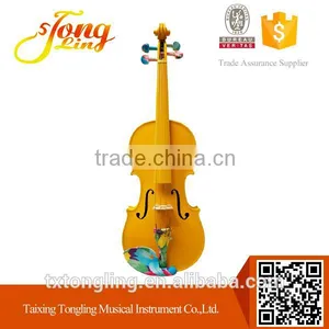 Yellow Violin With Art Colored Fittings (TL-DS0002) thumbnail-1