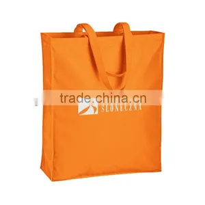 2013 Newest Yellow Foldable Non Woven Bag With Long Handle thumbnail-1