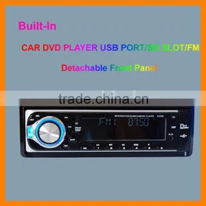 1 Din Detachable Front Panel CAR DVD/CD/MP3/USB/SD CARD AM/FM PLAYER+AUX INPUT thumbnail-1