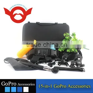 Wonderful Gopros Accessories ,15-in-1 Gopros Accessories Sets for Gopros Heros 4,go Pro Heros 4 / 3+/3 /2 /1 thumbnail-4