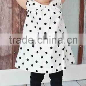 2015 Hot Sale Newest Style OEM Service Factory Price Kids Polka-dot Shirts With Pants Boutique Set thumbnail-2