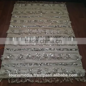 Vintage Moroccan Wedding Blanket 162cm x 114cm Wholesale of Handira thumbnail-1