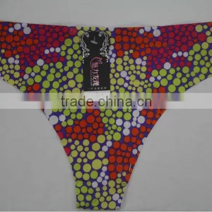 2014 Laser Cut Dot Print Seamless Latest Panty Designs Women thumbnail-1