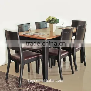 Comfortable Modern Style Wooden Design Restaurant Sets/dining Table and Chair(DT-1084-OAK,CH-310) thumbnail-1