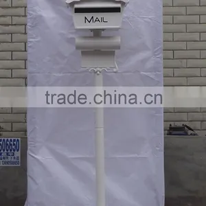 Foshan JHC-1023B Post Mounted Aluminum Mailbox/Decorative Letterbox/House Design Standing Postbox For Garden thumbnail-4