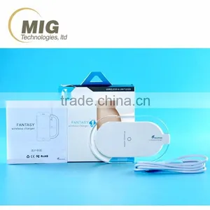 Transparent Oval 3 Coils qi Wireless Charger for Samsung Galaxy Series Cell Phone thumbnail-6