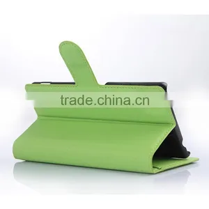Hot Selling Two Mobile Phone Leather Flip Case For Sony M4 Leather Case thumbnail-5