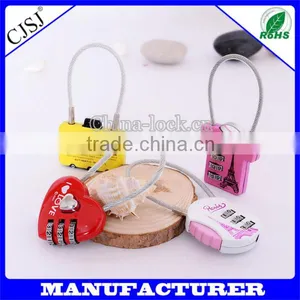 China Supplier Factory Directly 3 Digits Security Cable Lock Furniture Lock thumbnail-1