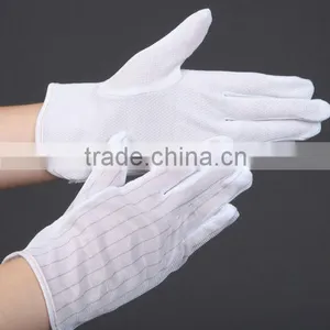 ESD Anti-slip Gloves; Anti-static ESD Gloves;pvc Dotted ESD Gloves thumbnail-3