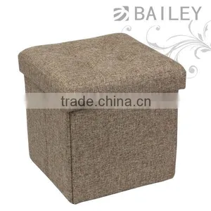 Solid Colours Casual Fabric Ottoman Storage thumbnail-1