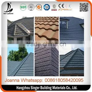 Zinc Stone Chip Factory Direct Sell Shingle Stone Coated Roof Sheet thumbnail-1