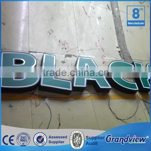 Custom Outdoor Advertising Acrylic Frontlit Dimensional Letters thumbnail-1