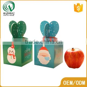 Lovely Bespoke Square Shape Recyclable CMYK Color Printing Christmas Gift Paper Box Packaging Supplier's Choice thumbnail-1
