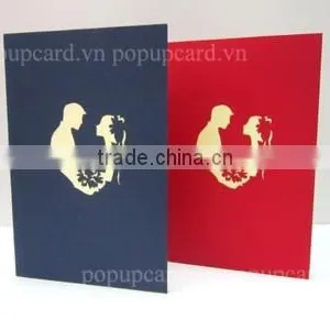 New Wedding (heat Gate) Greeting Pop up Card thumbnail-3