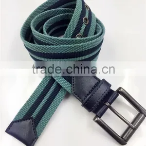 Designed Cotton Canvas Belt With Pin Buckle thumbnail-1