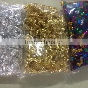 Dread Lock Dreadlocks Braiding Beads Golden Metal Cuffs Hair Accessories Decoration Filigree Tube 8mm 10pcs Pack Quality Choice thumbnail-5