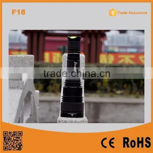 F18 High Power Best T6 Police Rechargeable Bright Most Powerful Flashlight Torch thumbnail-1